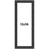 PosterPalooza | Panoramic Traditional Black Picture Frame - UV Acrylic, Foam Board Backing, Hanging Hardware - 2 of 4