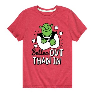 Boys' - Shrek - Better Out Than In Short Sleeve Graphic T-Shirt - 1 of 4