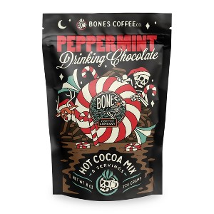 Bones Coffee Company Hot Chocolate Mix – Dairy Free Hot Cocoa with Natural Cane Sugar & Cacao Powder Drinking Chocolate Peppermint Flavor - 1 of 4