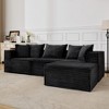 Modular Sectional Sofa,Modern Cloud Sectional Couch with Deep Seat, Boneless Couch with Chaise for Living Room Apartments Bedroom - 2 of 4