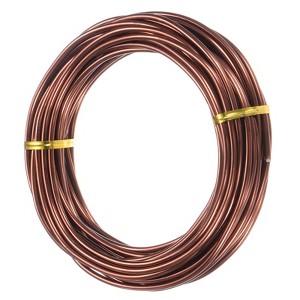 Unique Bargains Aluminum Gardening Branch Bonsai Training Wire 1 Roll - 1 of 4