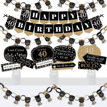 40 Happy Birthday Stickers, 2 Inch Big Round Glossy Labels, Great for  Birthday Party, Gift Box, Gift Bag, Party Favors Décor, Tags, Games and