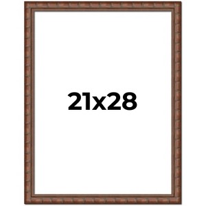 PosterPalooza | 21x28 Modern Bamboo Picture Frame, UV Acrylic, 5 Finishes - 1 of 4