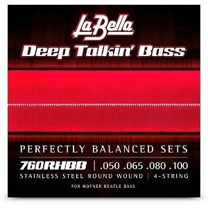 La Bella 760RHBB Deep Talkin' Bass Stainless Steel Round Wound Bass Strings for Beatle Bass 50 - 100 - 1 of 1