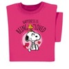 Collections Etc Snoopy Being Loved T-Shirt UNISEX PINK LARGE - 3 of 4