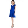 24seven Comfort Apparel Maternity Dress with Keyhole Neck - 2 of 4