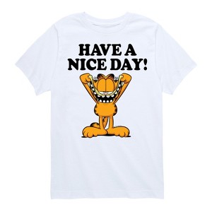 Boys' - Garfield - Have A Nice Day Short Sleeve Graphic T-Shirt - 1 of 4