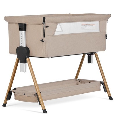 Dream On Me JPMA Certified Lilly Bassinet & Bedside Sleeper in Beige