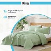 HLC.ME Lorenzo - 3 Piece Quilt Set, Lightweight Bedspread Coverlet Set - 3 of 4
