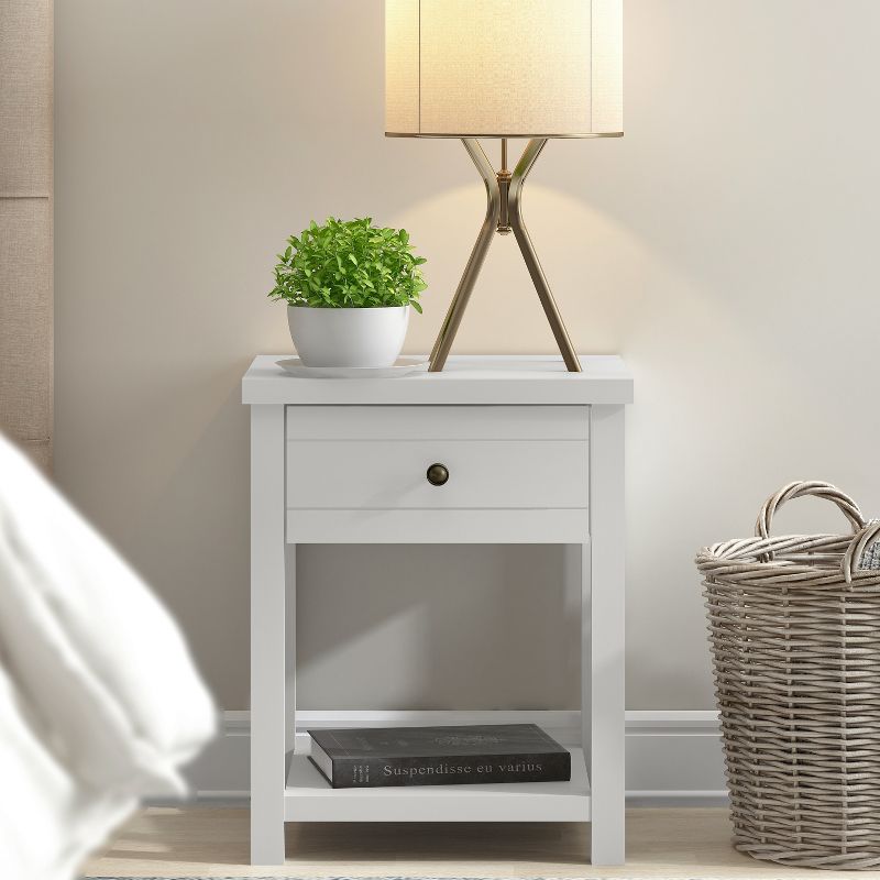 Harmony Wood Accent Table Matte White - Hillsdale Furniture, 3 of 20