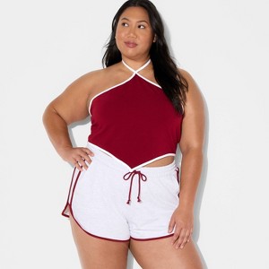 Women's Game Day Football Charm Halter Top - Wild Fable™ - 1 of 3