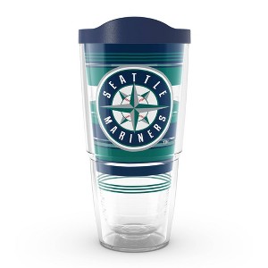 MLB Seattle Mariners 24oz Hype Stripes Classic Tumbler - 1 of 4
