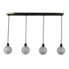 Artcraft Lighting Gem 4 - Light Island Pendant Light in  Black/Brushed Brass - 3 of 4