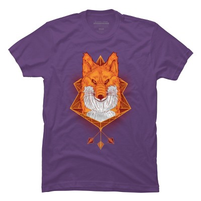 Men's Design By Humans Firefox Stare By sayahelmi T-Shirt