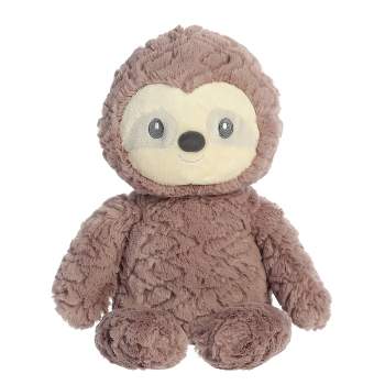 ebba Huggy Collection 13" Sloane Sloth Brown Stuffed Animal