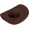 Juvale Brown Novelty Felt Cowboy Sheriff's Hat with Gold Braid Party Favors Halloween Costume - 4 of 4