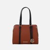 MKF Collection Amy Color Block Vegan Leather Women’s Tote Bag by Mia K - Cognac - 2 of 4