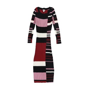 bar III Womens Striped Sweater Dress, Multicoloured, Small - 1 of 2