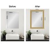 Amanti Art Mirror Makeover Bathroom Mirror Frame Border Kit - Fully Assembled Peel and Stick Frame - Mirror NOT Included - Grace Brushed Gold Trim - 4 of 4