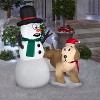 Gemmy Christmas Inflatable Snow Pals, 4 ft Tall, Multi - 2 of 4