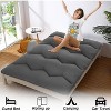 Foldable Japanese Futon Mattress, 3-in-1 Floor Sleeping Mat with 5-Layer Design, Roll Up Tatami Bed for Apartments & Travel - 4 of 4