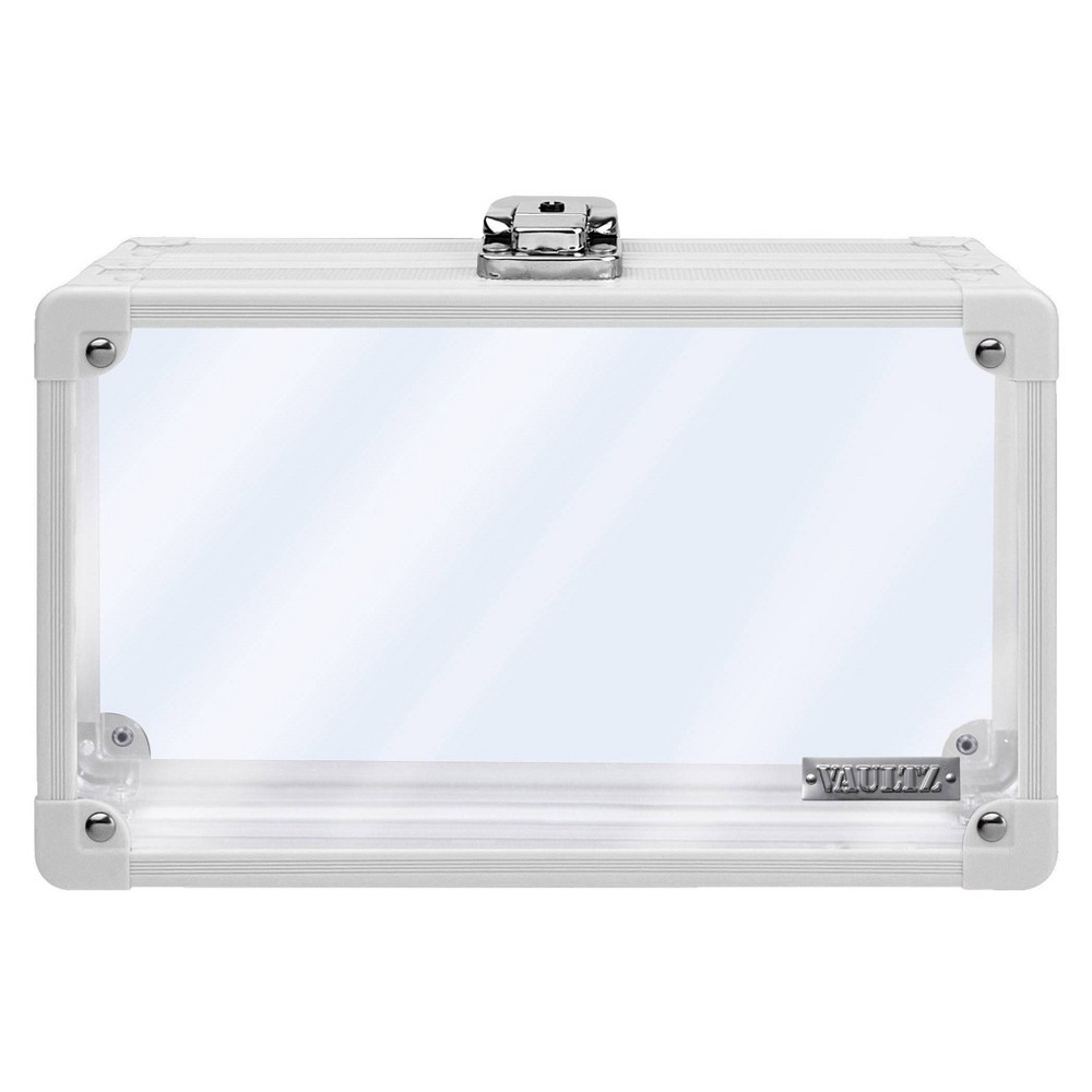 Vaultz Locking Pencil Box White Clear