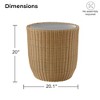 Spruce & Spring Patio Wicker Furniture Set Outdoor Rattan Bistro Set - 2 of 4