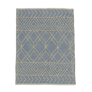 5x7 Geometric Hand Woven Indoor/Outdoor Rug Cloud Blue - National Tree Company - 1 of 3
