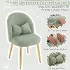 VINGLI Plush Girls Vanity Chair with Back & Pillow & with Gold Legs,Cute Small Cozy Desk Chair No Wheels - 4 of 4