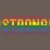 Adult Design By Humans Workout Pride Rainbow Strong By Avocato Racerback Tank Top - 2 of 2
