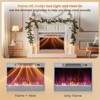SEVOBAL Indoor Fireplaces 25" Electric Fireplace Heater, Infrared Heating, Sleep Mode Low Noise, Silver, 24.5"*5"*17" - 4 of 4