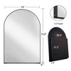 Akoasm Metal Recessed Bathroom Medicine Storage Cabinet With Mirror & Adjustable Shelves-Black - 3 of 4