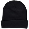 Adult Pabst Blue Ribbon Beer Logo Black Colorway Cuffed Knit Beanie - 2 of 2