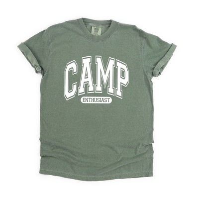 Simply Sage Market Women's Camp Enthusiast Short Sleeve Garment Dyed Tee