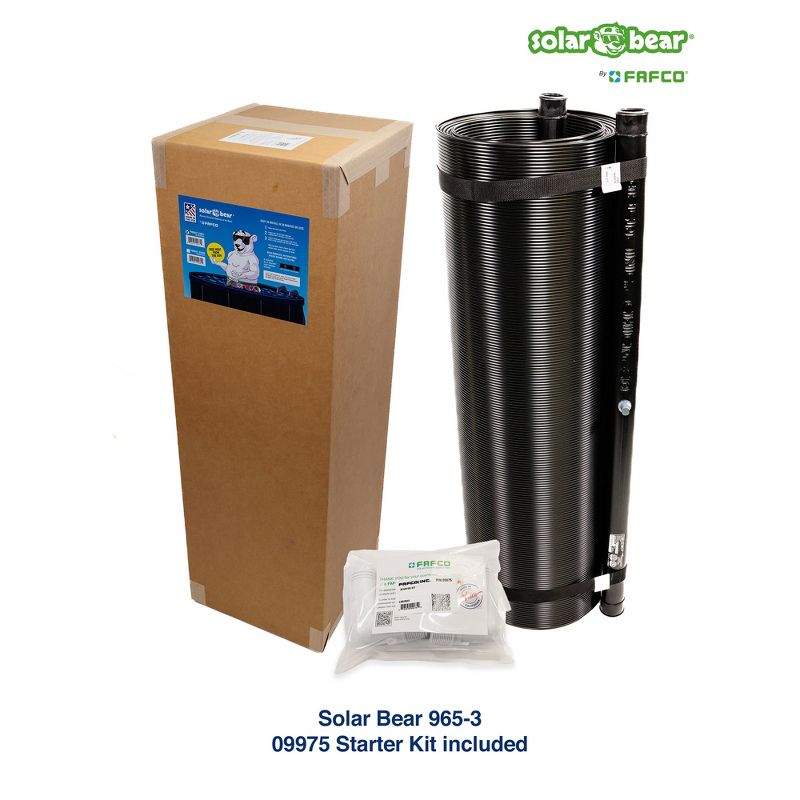 FAFCO Original Solar Bear - Solar Pool Heater for Above-Ground Pools, Universal, with Starter Kit, 5 of 9