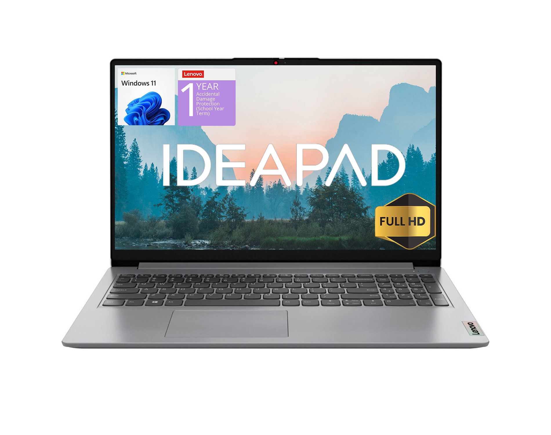 Lenovo IdeaPad 1 15IJL7, 15.6" FHD, N6000, Intel UHD, 20GB RAM, 128GB eMMC + 1TB SSD, Wi-Fi 6, Win 11 Home, Grey