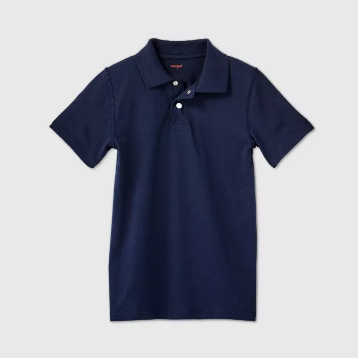 target.com | Boys' Adaptive Short Sleeve Polo Shirt