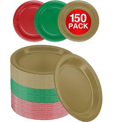 SparkSettings Disposable Paper Dessert Plates 6 3/4 Inches