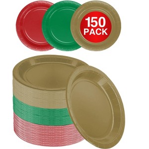SparkSettings Disposable Paper Dessert Plates 6 3/4 Inches - 1 of 4
