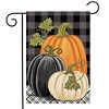 Briarwood Lane Fall Garden Flag 12x18 For Outdoor Checkered Pumpkins Autumn For Fall Garden Flag Flags For Outside - 2 of 4