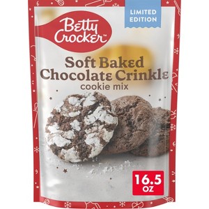 Betty Crocker Soft Baked Chocolate Crinkle Cookie Mix - 16.5oz - 1 of 4