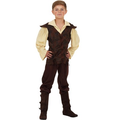 HalloweenCostumes.com Medium Boy Vintage Boy's Baseball Costume, Black/Brown