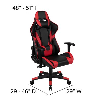 Ultimate Gamer's Red and Black Desk and Chair Set with Cup Holder