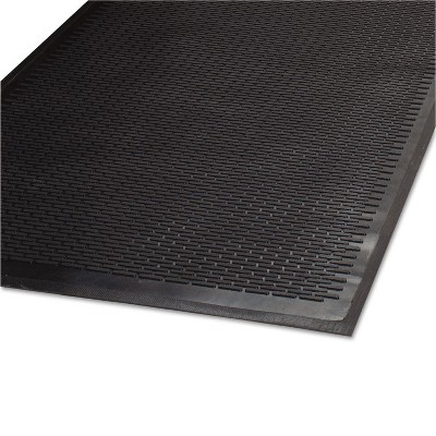 3'x5' Rectangle Solid Floor Mat Black - Guardian