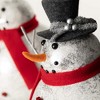 9.5"H and 11.25"H Sullivans Shiny Round Snowman Figure - Set of 2, Christmas Decor, Multicolored - 2 of 3
