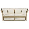 Oris 4-piece Rattan Outdoor Patio Daybed, Round Sofa with Retractable Canopy and 4 Pillows, Tanning Near Me - Maison Boucle - 2 of 4