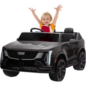 24V Ride on Car, Licensed Battery Powered Electric Vehicle w/Remote Control, Music, LED Lights for Boys Girls - 1 of 4