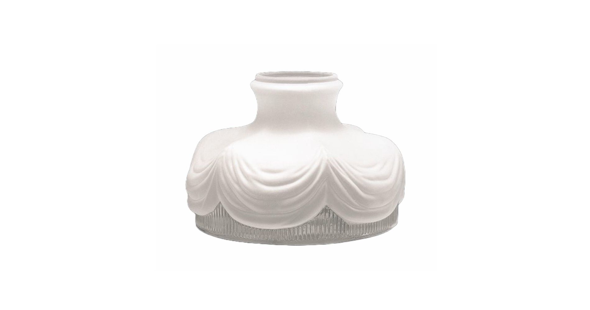 Lehman's 10" Satin Crystal Coleman Oil Lamp Shade