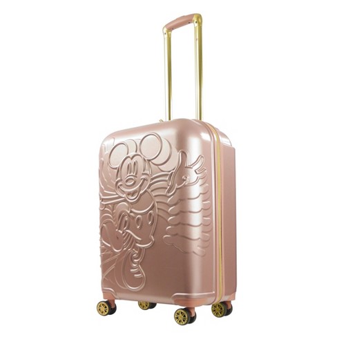 Ful Disney Textured Mickey Mouse Hard Sided 3 Piece Luggage Set - Rose Gold