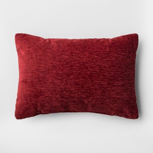 Solid Lumbar Throw Pillow Red - Threshold